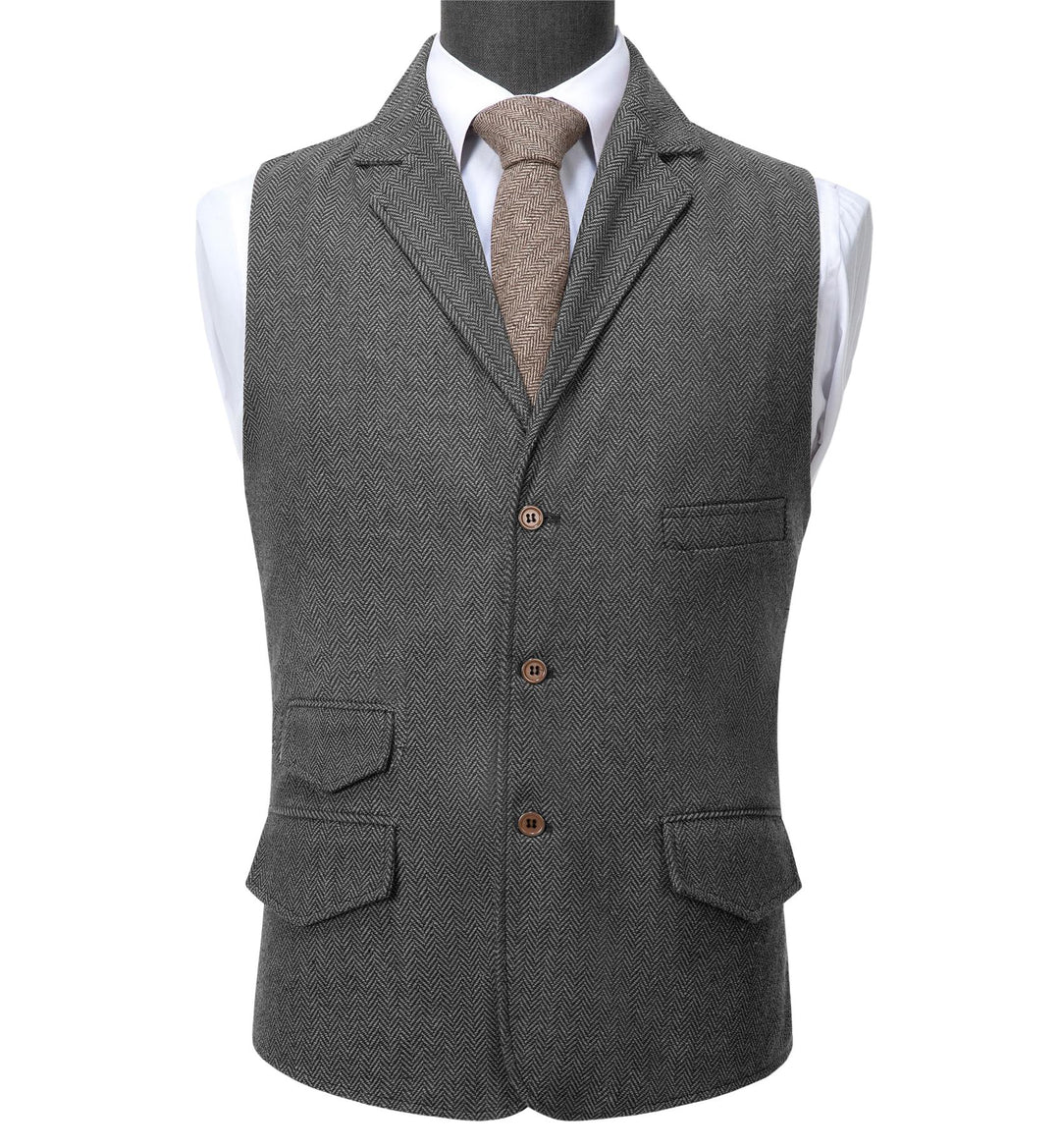 herringbone vest