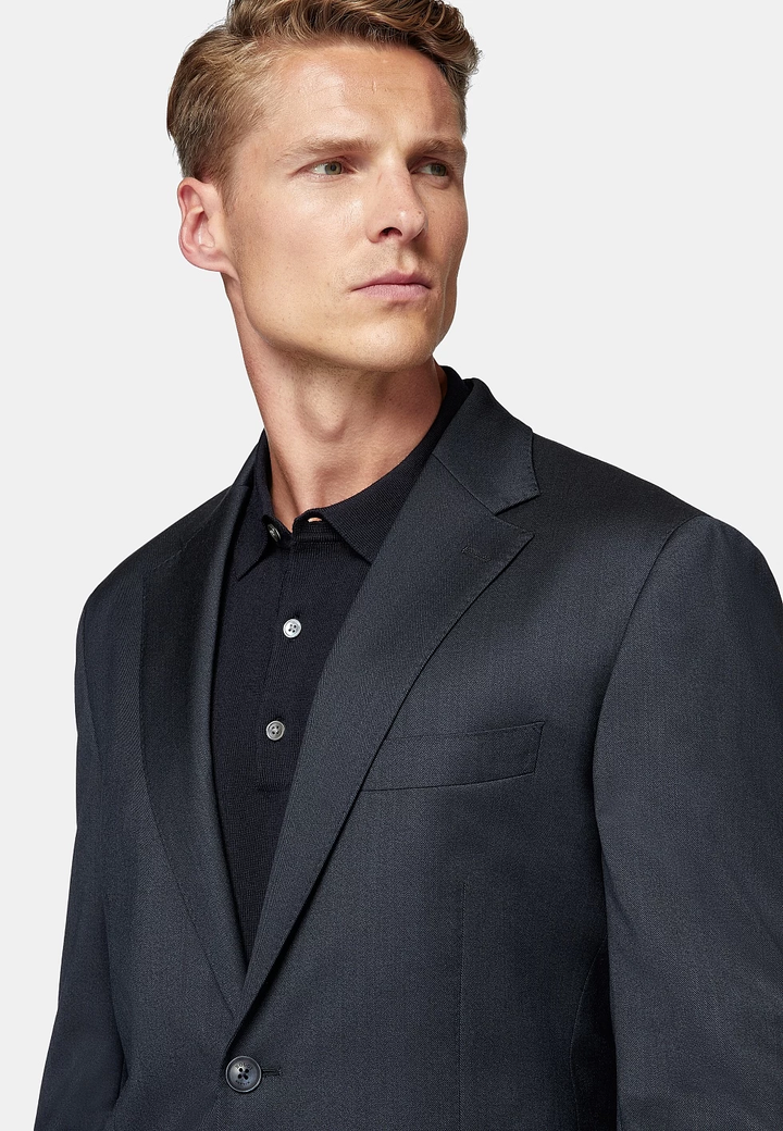 Business 2 Piece Men's Suit Flat Notched Wedding Lapel (Blazer + Pants) mens event wear