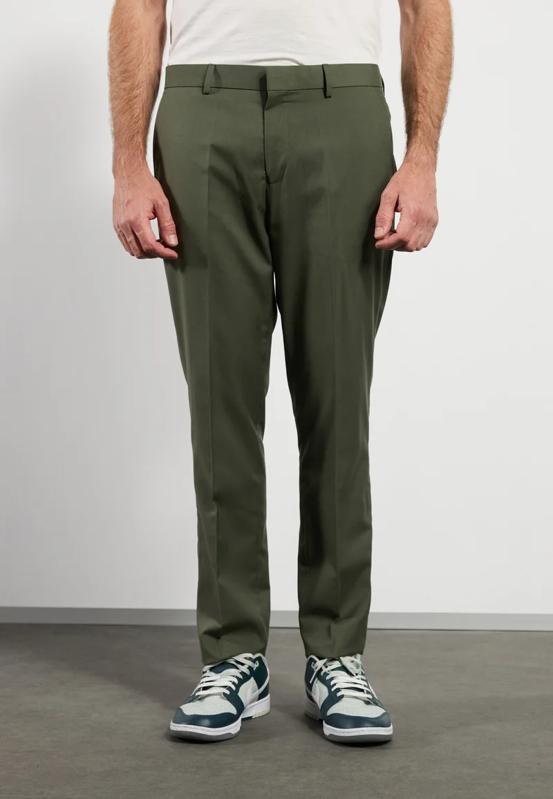 Business 2 Piece Men's Suit Flat Notched Wedding Lapel (Blazer + Pants) mens event wear