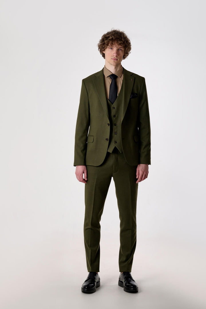 Business Men's 3 Pieces Flat Notch Lapel Tuxedos For Party (Blazer+vest+Pants) mens event wear