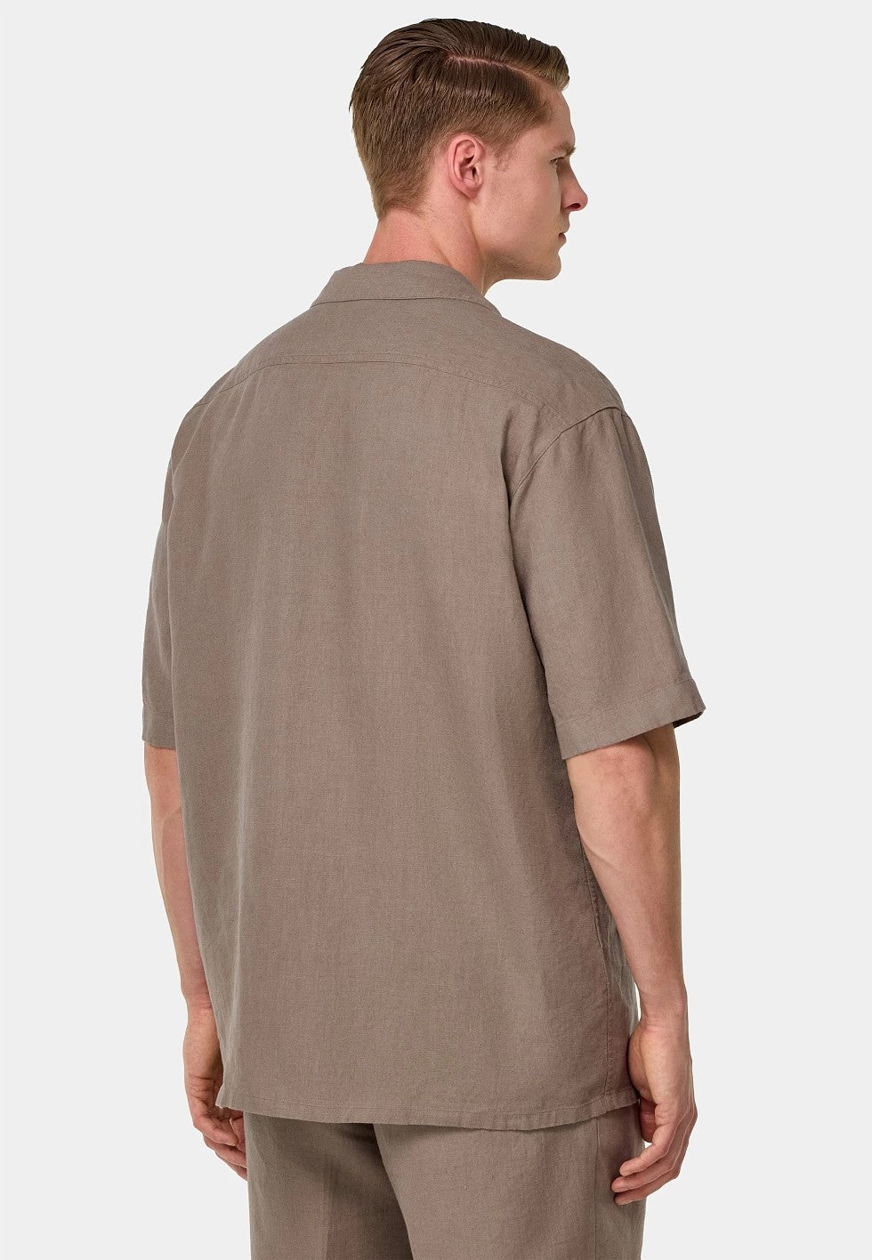 Casual 2 Piece Men's Suit Flat Linen Stand Collar Tuxedos (Blazer+Shorts) mens event wear