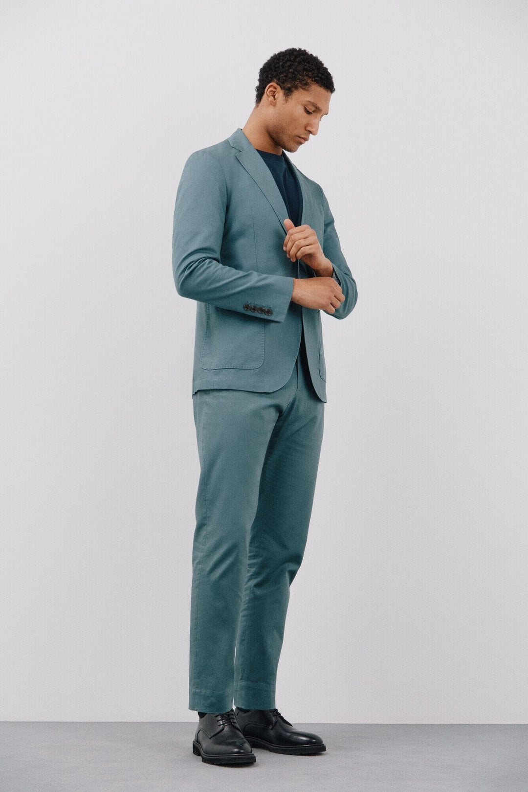 Casual 2 Piece Men's Suit Flat Notched Wedding Lapel (Blazer + Pants) mens event wear