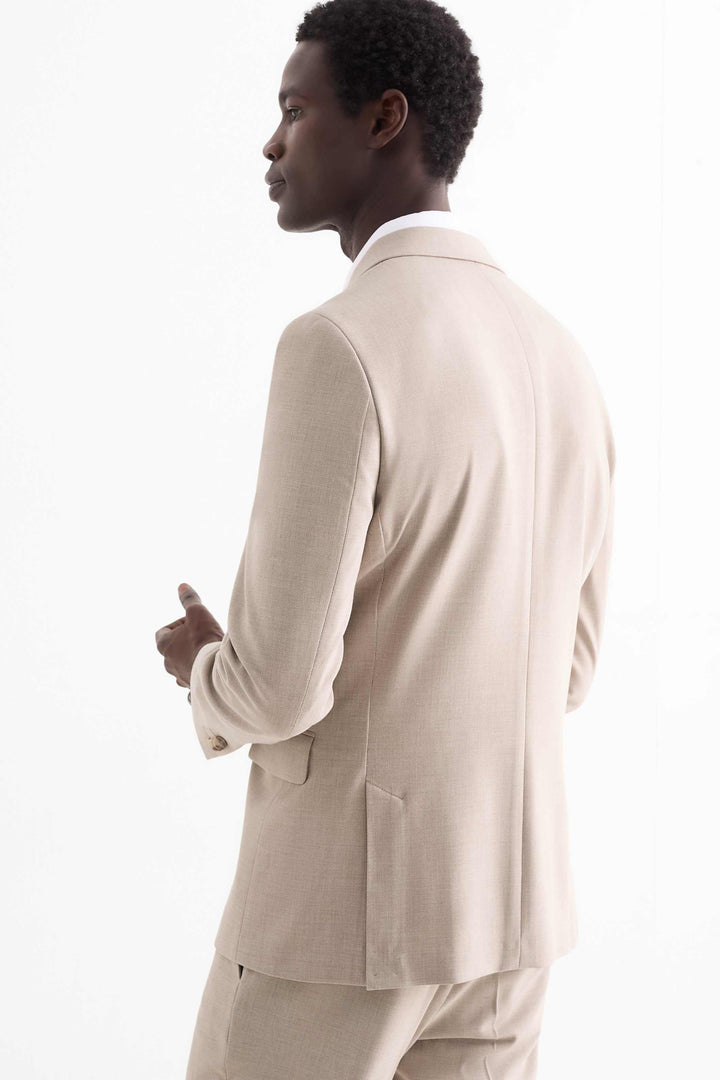 Casual 2 Piece Men's Suit Flat Notched Wedding Lapel (Blazer + Pants) mens event wear