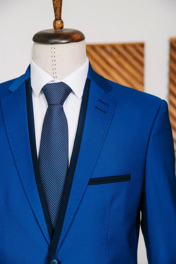 Casual 2 Piece Men's Suit Flat Notched Wedding Lapel (Blazer + Pants) mens event wear