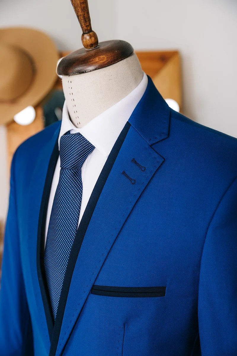 Casual 2 Piece Men's Suit Flat Notched Wedding Lapel (Blazer + Pants) mens event wear