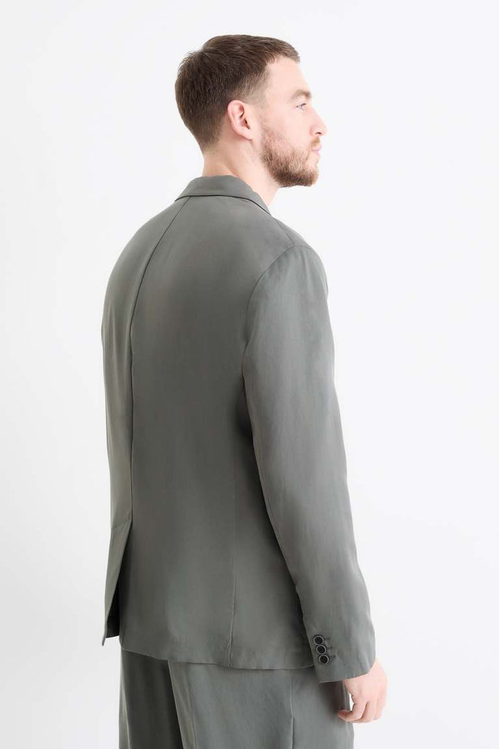 Casual 2 Piece Men's Suit Flat Notched Wedding Lapel (Blazer + Pants) mens event wear