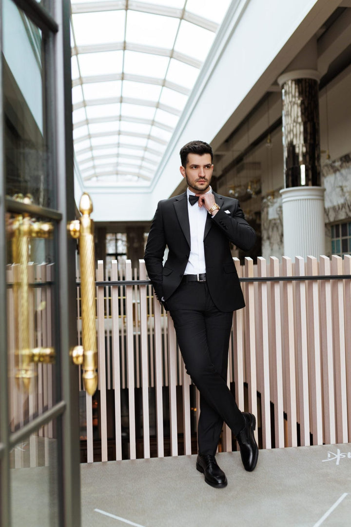 Casual 2 Piece Men's Suit Flat Notched Wedding Lapel (Blazer + Pants) mens event wear