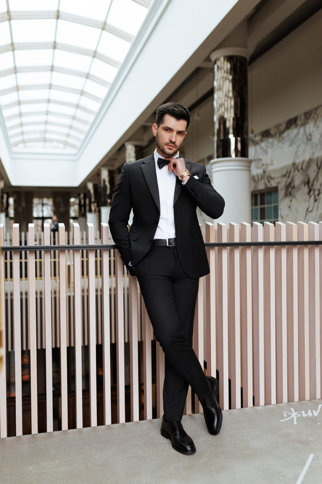 Casual 2 Piece Men's Suit Flat Notched Wedding Lapel (Blazer + Pants) mens event wear