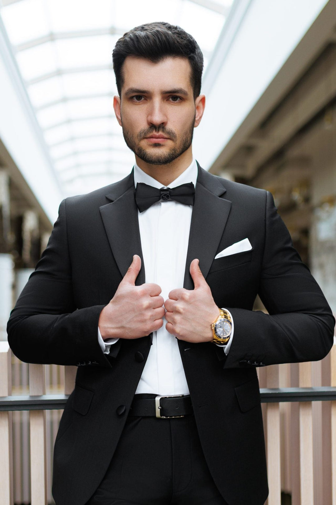 Casual 2 Piece Men's Suit Flat Notched Wedding Lapel (Blazer + Pants) mens event wear