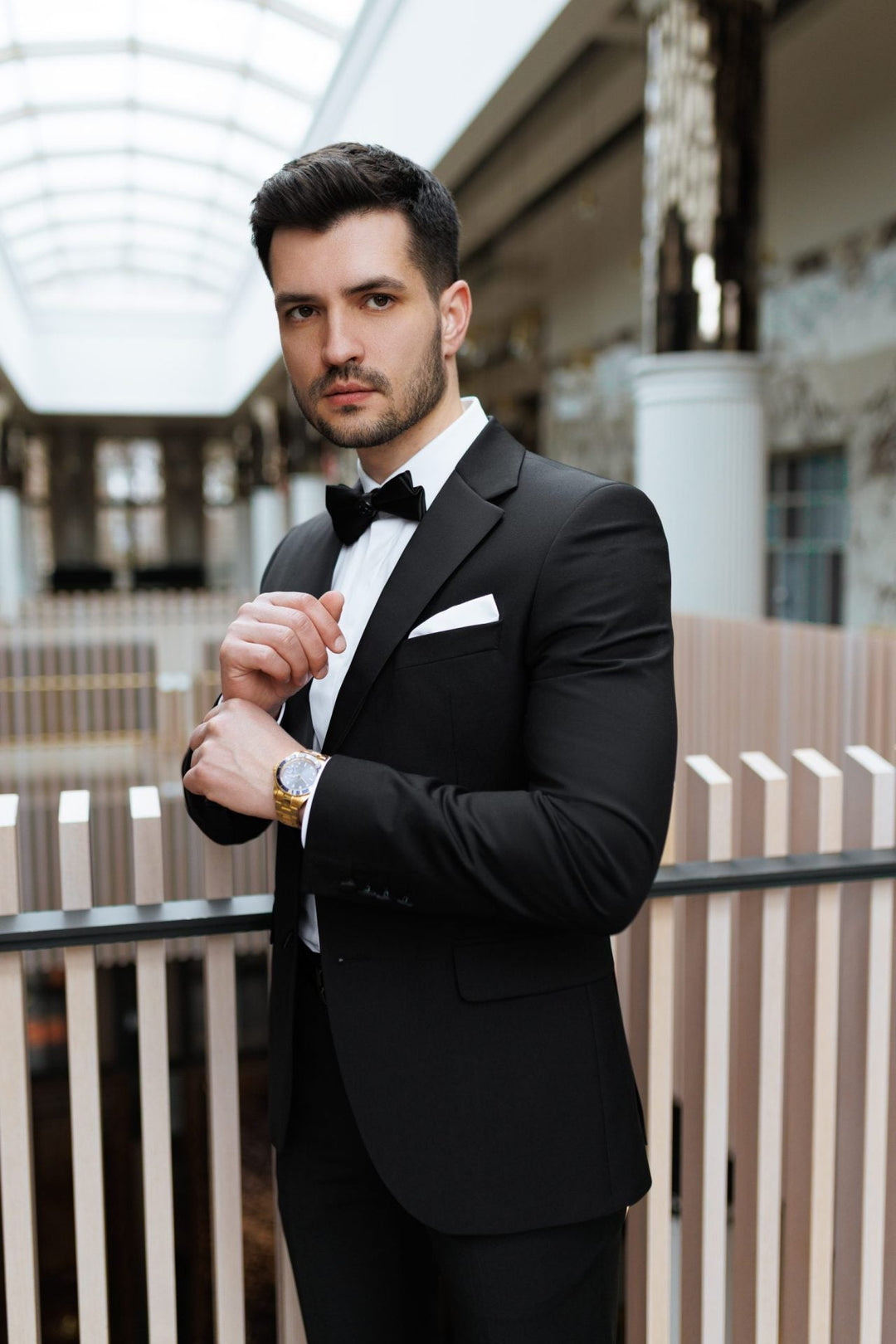 Casual 2 Piece Men's Suit Flat Notched Wedding Lapel (Blazer + Pants) mens event wear