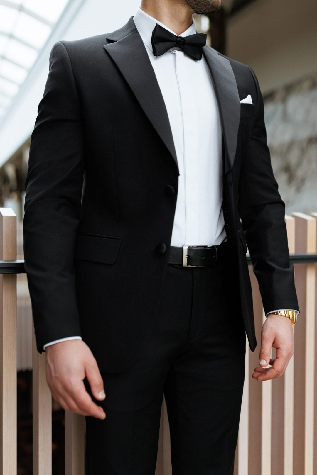 Casual 2 Piece Men's Suit Flat Notched Wedding Lapel (Blazer + Pants) mens event wear
