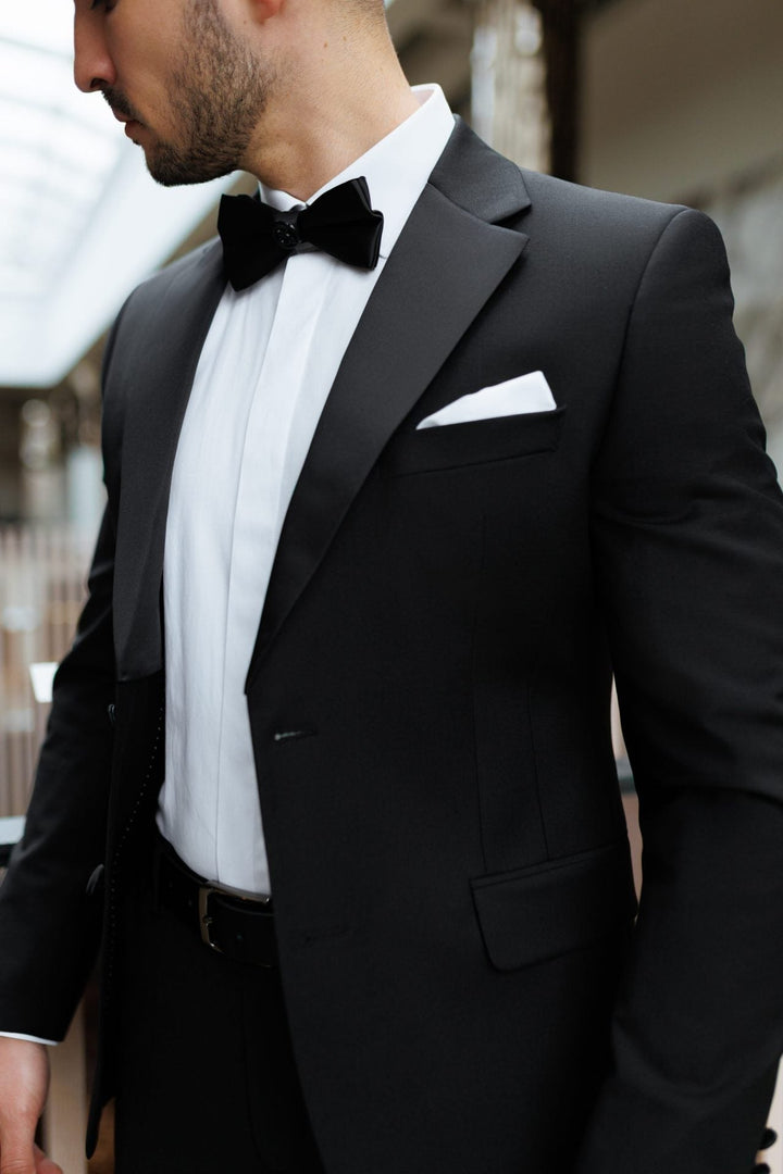 Casual 2 Piece Men's Suit Flat Notched Wedding Lapel (Blazer + Pants) mens event wear