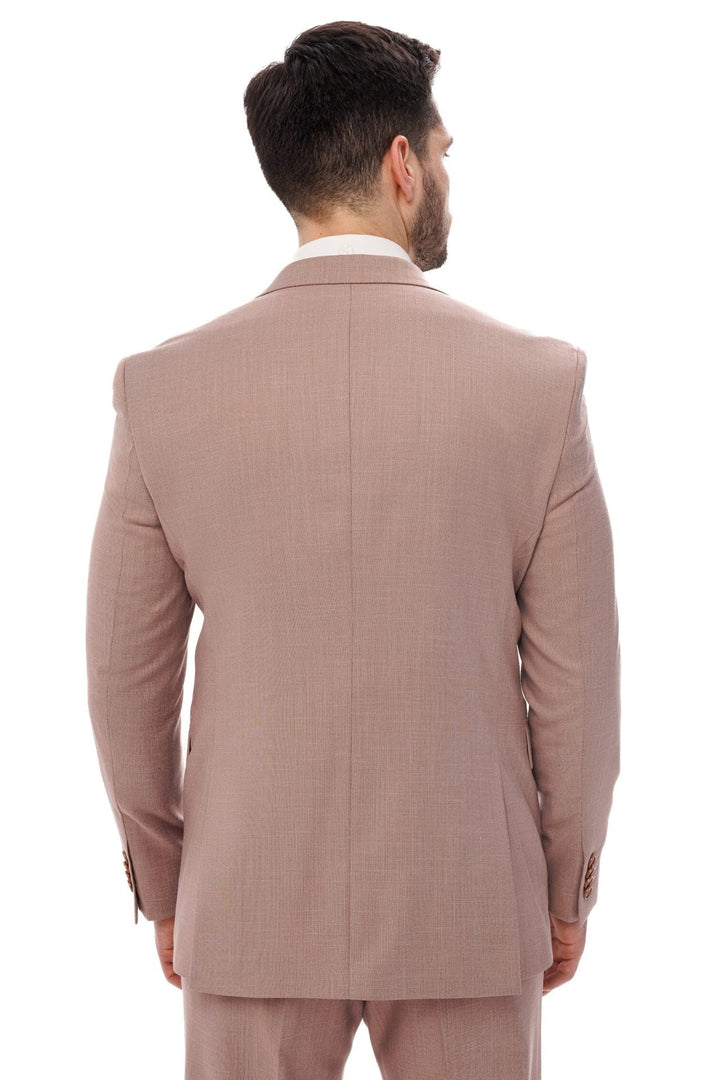 Casual 2 Piece Men's Suit Flat Notched Wedding Lapel (Blazer + Pants) mens event wear