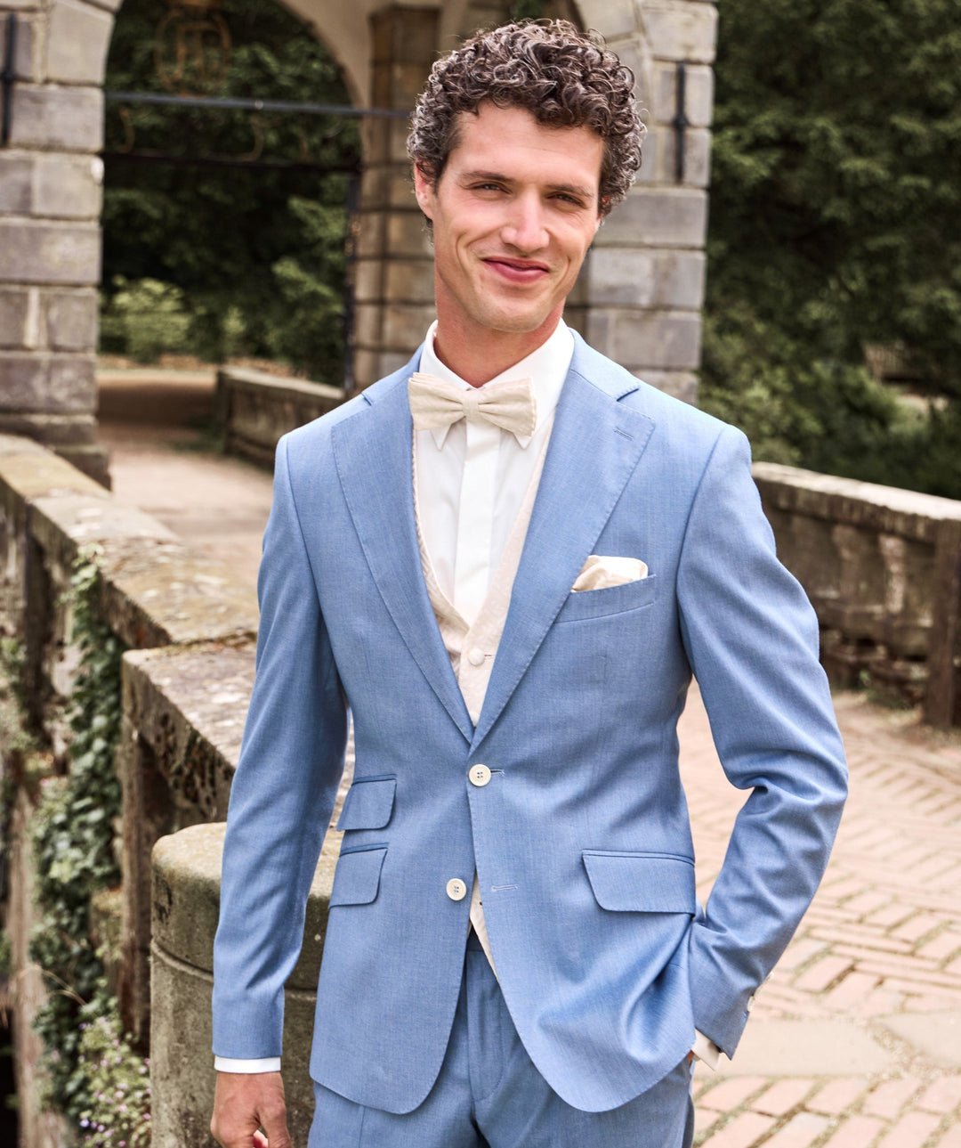 Casual Men's 3 Pieces Flat Notch Lapel Tuxedos For Party (Blazer+vest+Pants) mens event wear