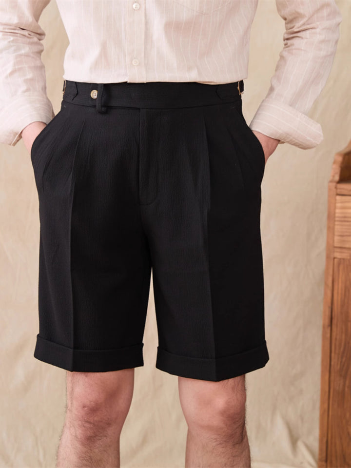Casual Men's Short Pants Cotton Linen For Wedding mens event wear