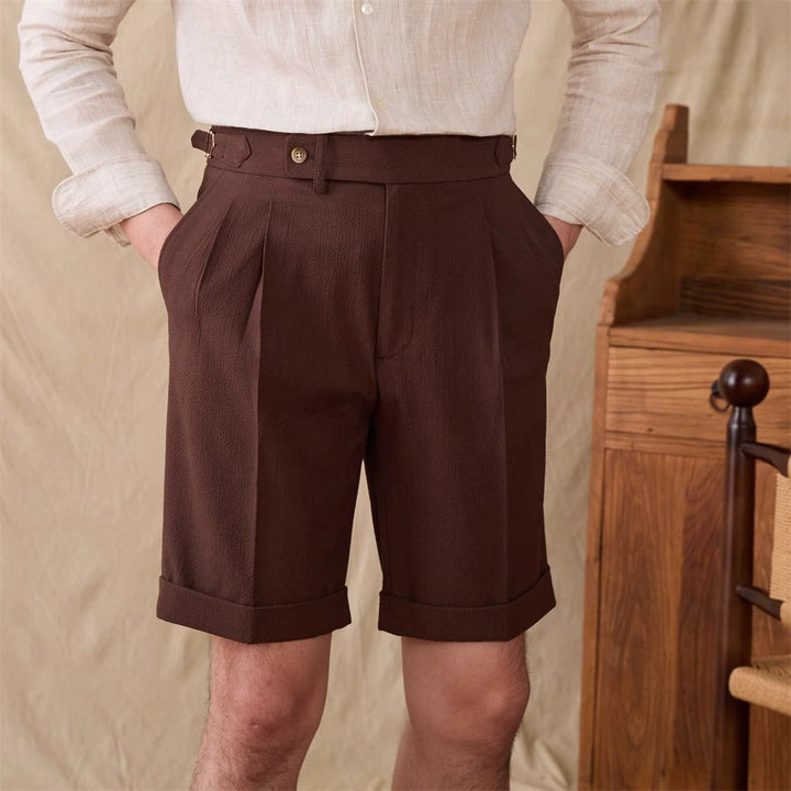 Casual Men's Short Pants Cotton Linen For Wedding mens event wear