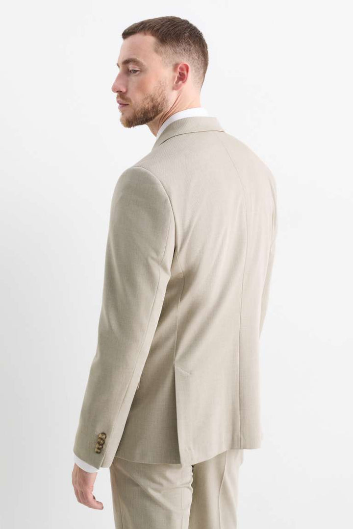 Fashion 2 Piece Men's Suit Flat Peak Wedding Lapel (Blazer + Pants) mens event wear