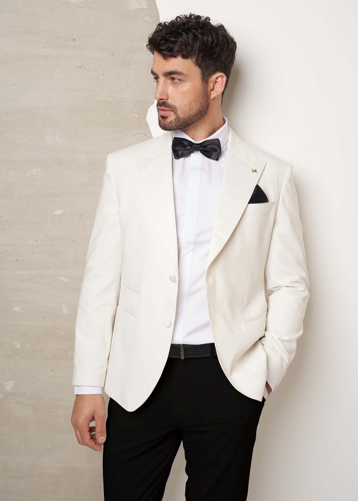 Fashion 2 Piece Men's Suit Flat Peak Wedding Lapel (Blazer + Pants) mens event wear