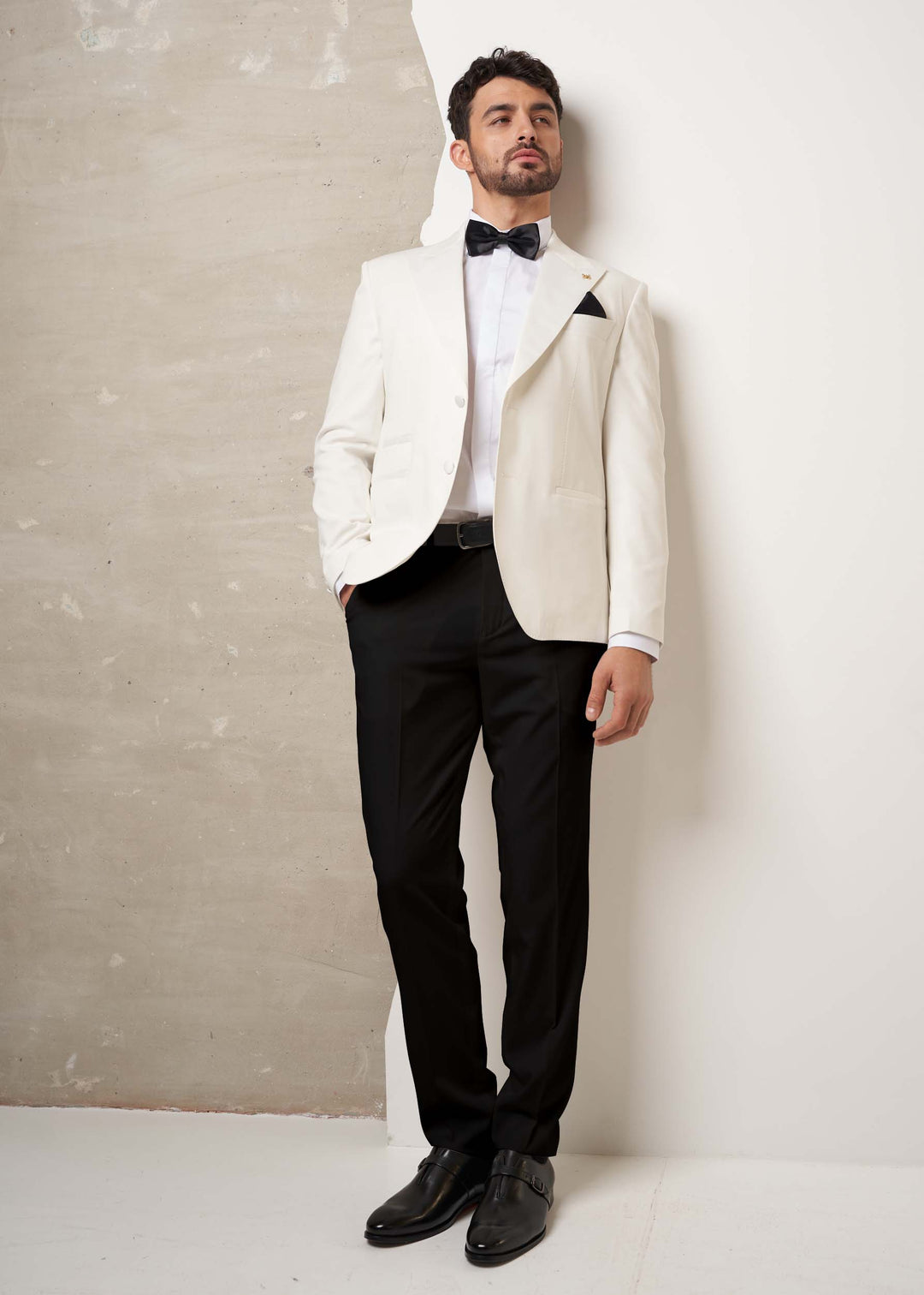 Fashion 2 Piece Men's Suit Flat Peak Wedding Lapel (Blazer + Pants) mens event wear