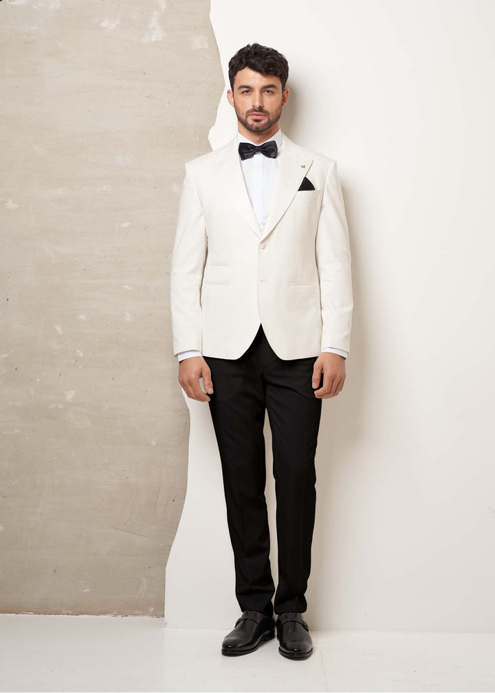 Fashion 2 Piece Men's Suit Flat Peak Wedding Lapel (Blazer + Pants) mens event wear
