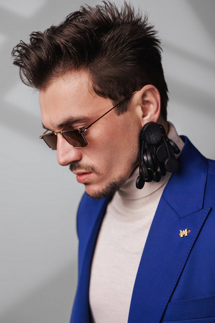 Fashion 2 Piece Men's Suit Flat Peak Wedding Lapel (Blazer + Pants) mens event wear