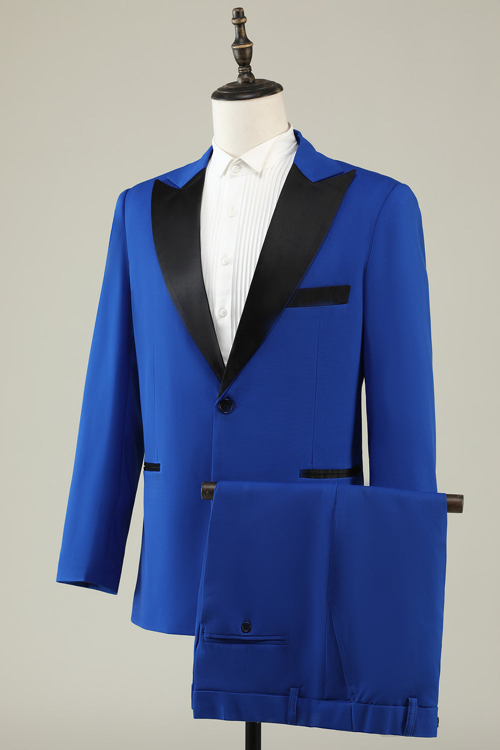 Fashion 2 Piece Men's Suit Flat Peak Wedding Lapel (Blazer + Pants) mens event wear