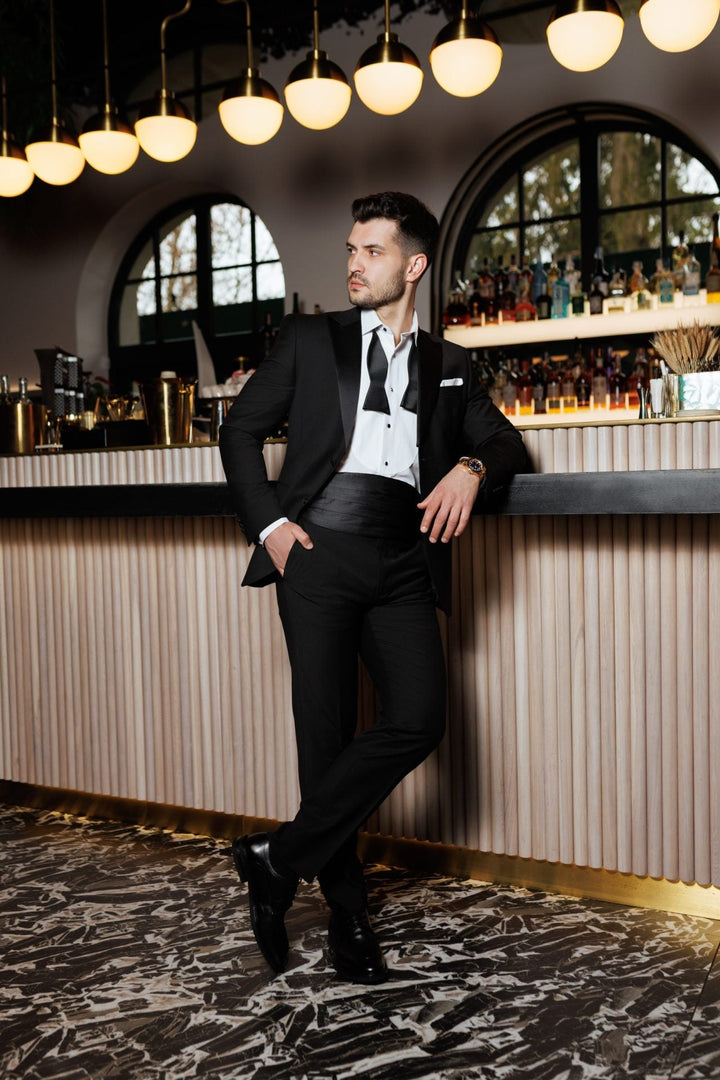 Fashion 2 Piece Men's Suit Flat Peak Wedding Lapel (Blazer + Pants) mens event wear