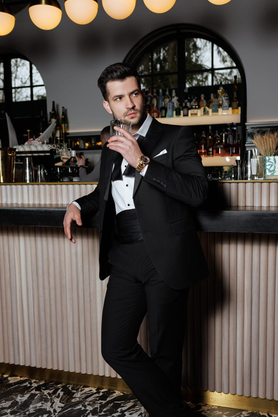 Fashion 2 Piece Men's Suit Flat Peak Wedding Lapel (Blazer + Pants) mens event wear