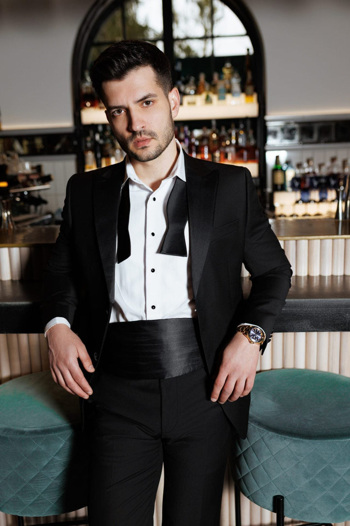 Fashion 2 Piece Men's Suit Flat Peak Wedding Lapel (Blazer + Pants) mens event wear