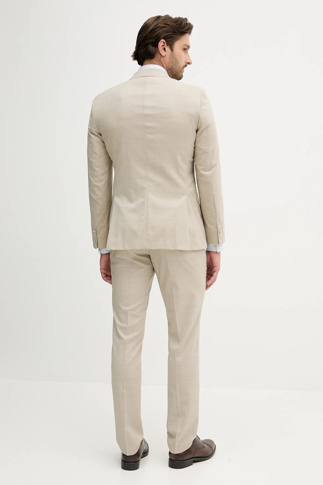 Fashion 2 Piece Men's Suit Flat Peak Wedding Lapel (Blazer + Pants) mens event wear