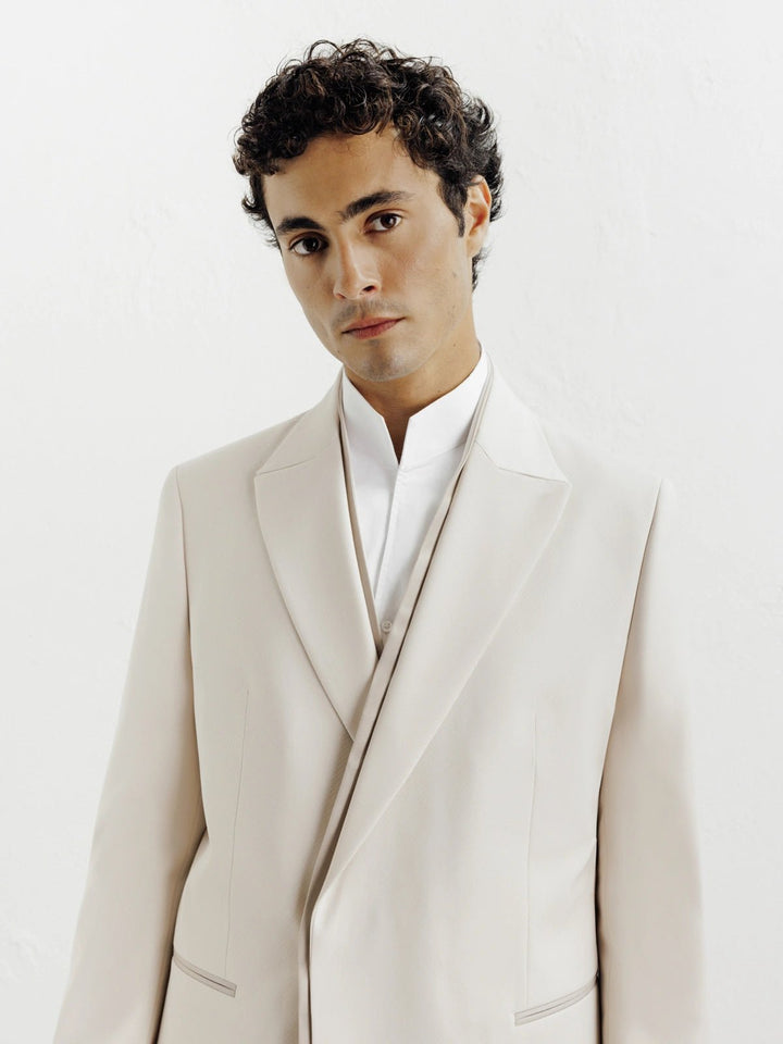 Fashion 2 Piece Men's Suit Flat Peak Wedding Lapel (Blazer + Pants) mens event wear