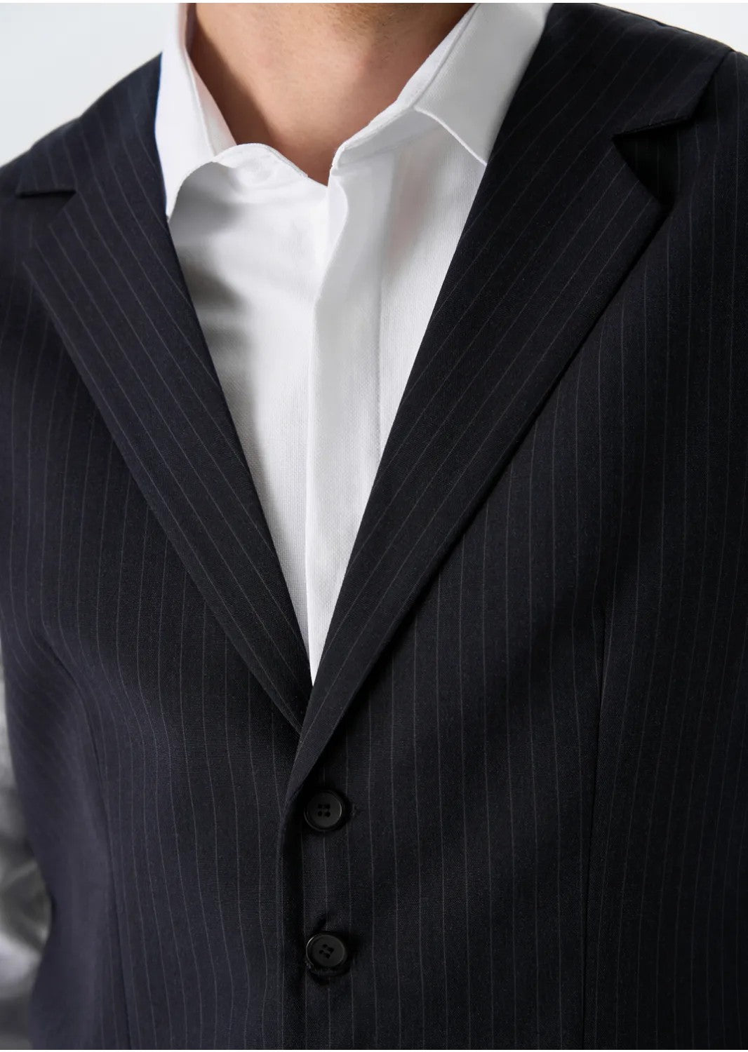 Fashion 2 Pieces Mens Stripe Suit Flat Notch Lapel Vest Suit For Wedding (Vest + Pants) mens event wear