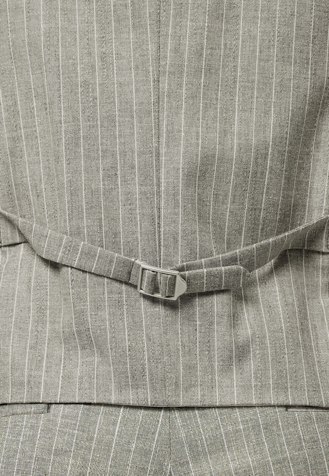 Fashion 2 Pieces Mens Stripe Suit Flat V-Neck Vest Suit For Wedding (Vest + Pants) mens event wear