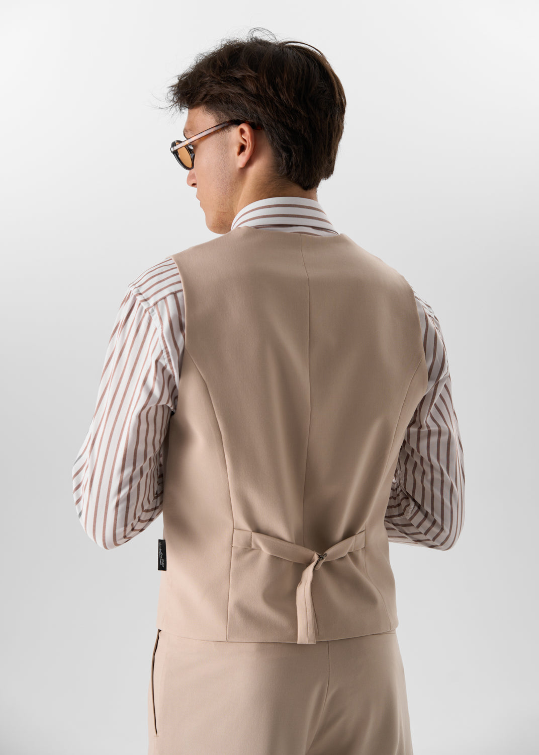 Fashion 2 Pieces Mens Suit Flat Notch Lapel Vest Suit For Wedding (Vest + Pants) mens event wear