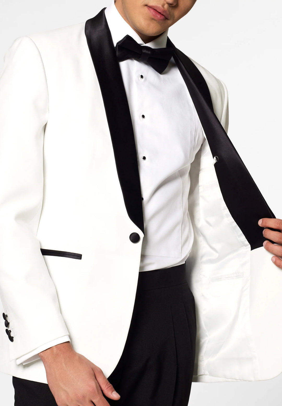 Fashion 2 Pieces Mens Suit Flat Shawl Lapel Tuxedos(Blazer+Pants) mens event wear
