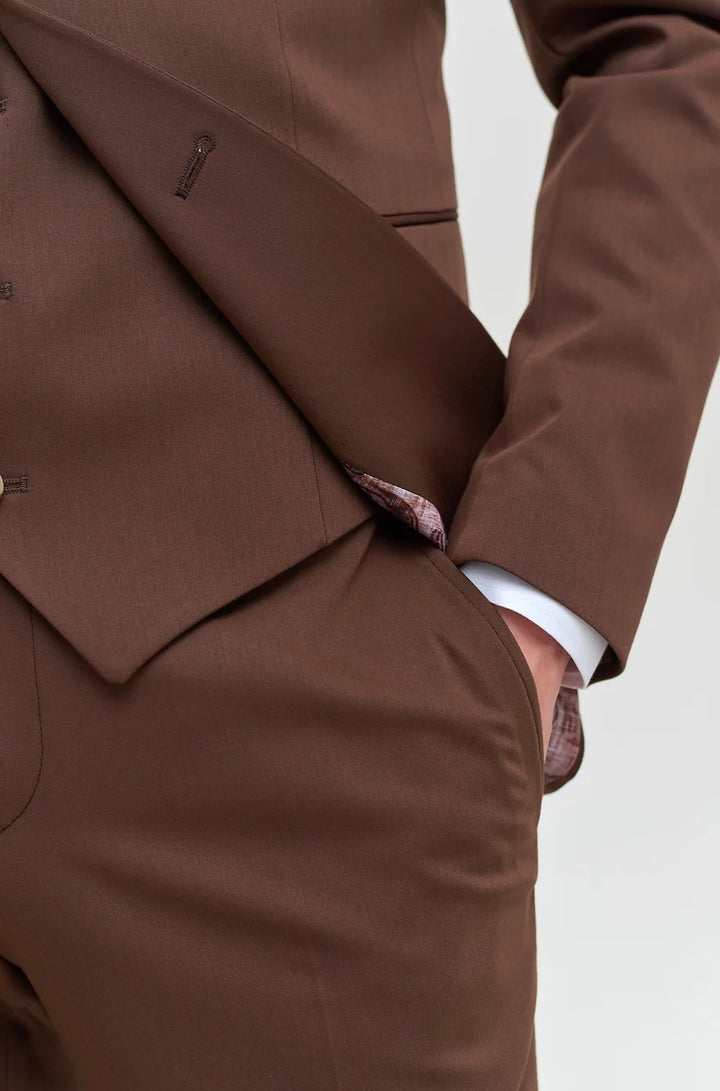 Fashion 3 Pieces Mens Suit Flat Notch Lapel Tuxedos (Blazer+vest+Pants) mens event wear