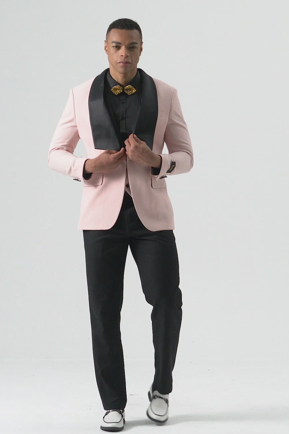Fashion 3 Pieces Mens Suit Flat Shawl Lapel Tuxedos (Blazer+vest+Pants) mens event wear