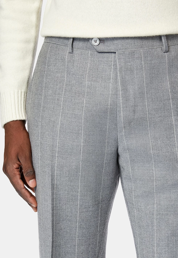 Fashion Men's 2 Pieces Mens Suit Notch Lapel Striped Tuxedos (Blazer+Pants) menseventwear