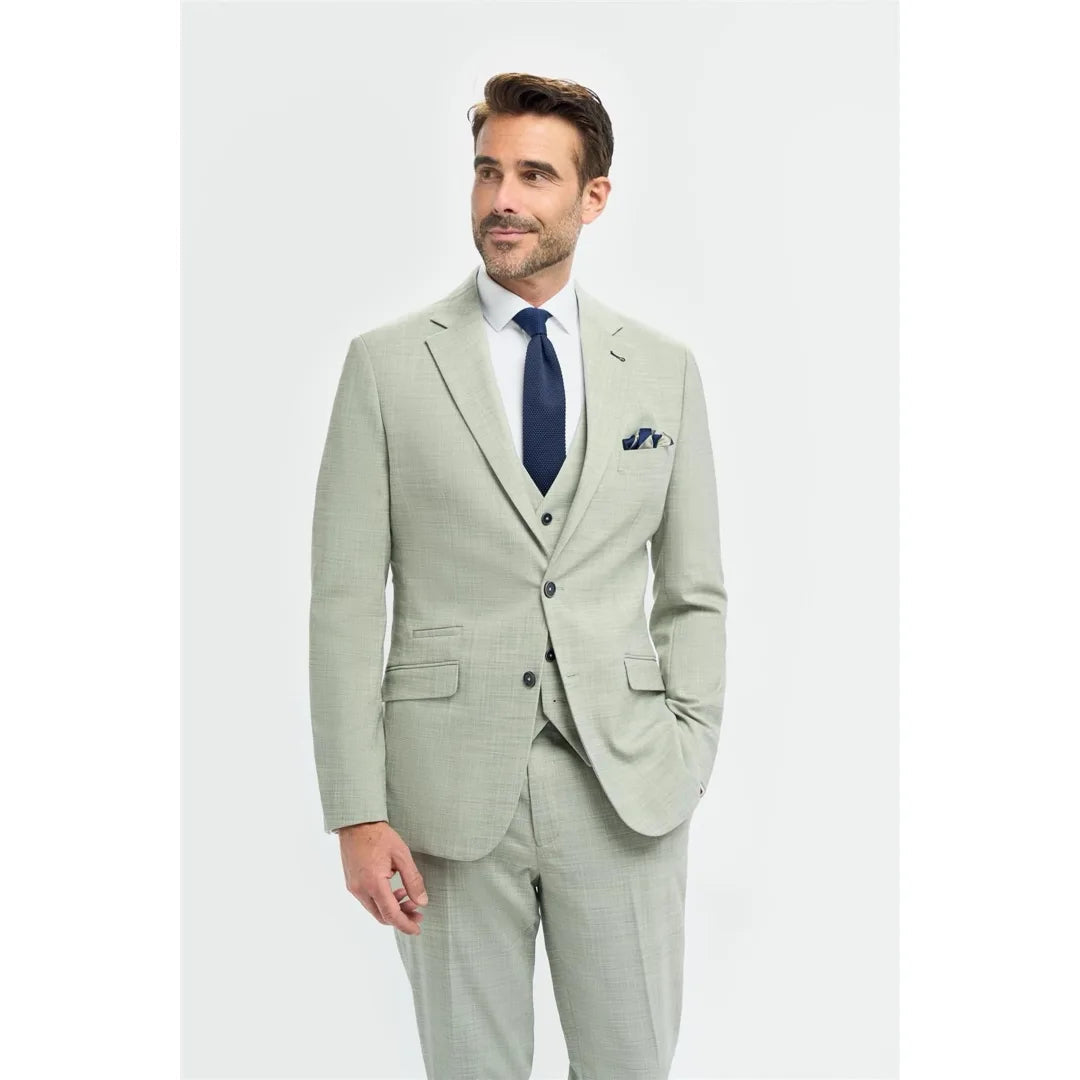 Fashion Men's 3 Pieces Flat Notch Lapel Tuxedos For Party (Blazer+vest+Pants) mens event wear