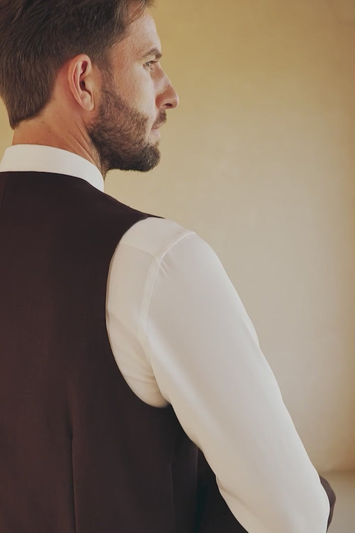 Fashion Men's 3 Pieces Flat Notch Lapel Tuxedos For Party (Blazer+vest+Pants) mens event wear