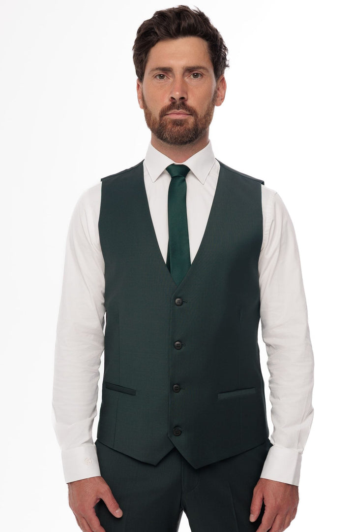 Fashion Men's 3 Pieces Flat Notch Lapel Tuxedos For Party (Blazer+vest+Pants) mens event wear