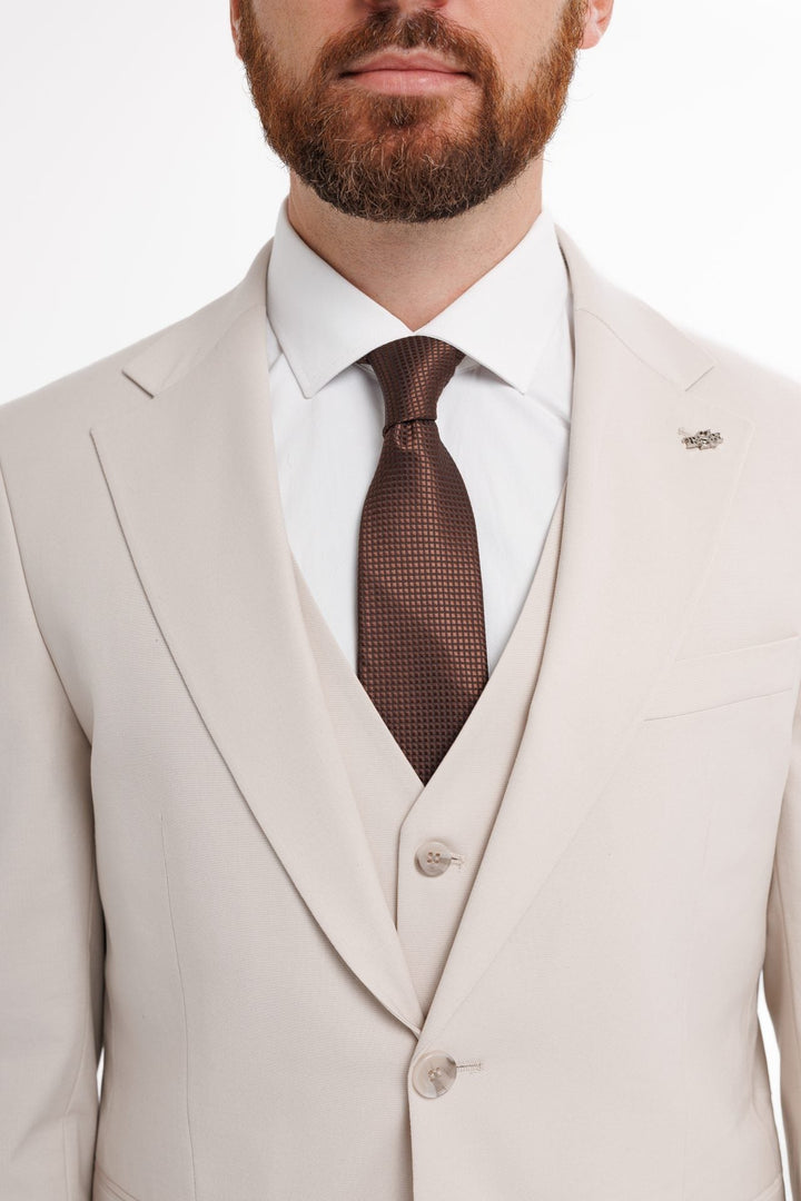 Fashion Men's 3 Pieces Flat Notch Lapel Tuxedos For Party (Blazer+vest+Pants) mens event wear