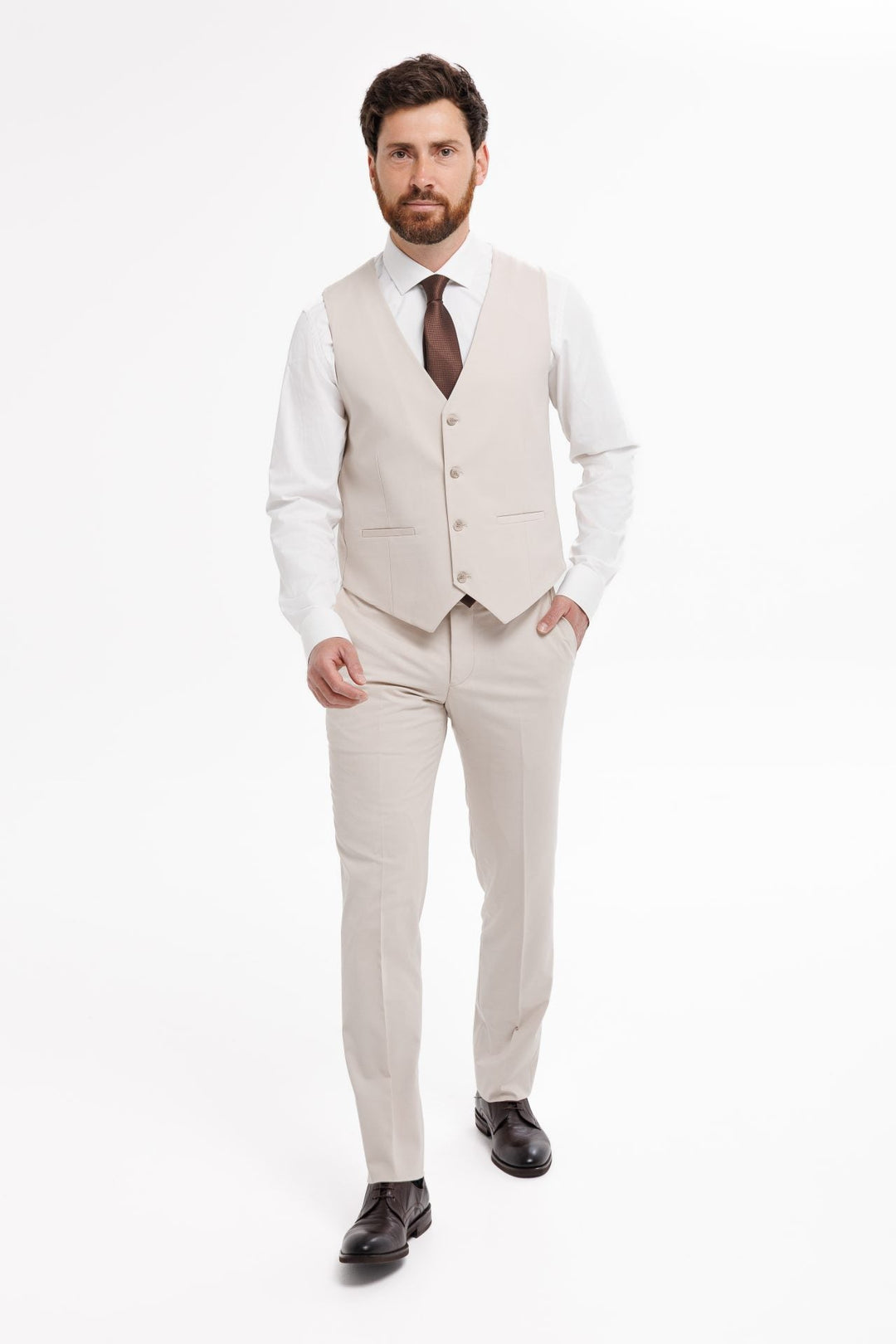 Fashion Men's 3 Pieces Flat Notch Lapel Tuxedos For Party (Blazer+vest+Pants) mens event wear