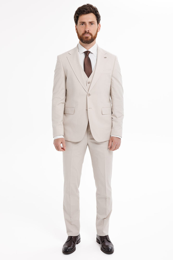 Fashion Men's 3 Pieces Flat Notch Lapel Tuxedos For Party (Blazer+vest+Pants) mens event wear