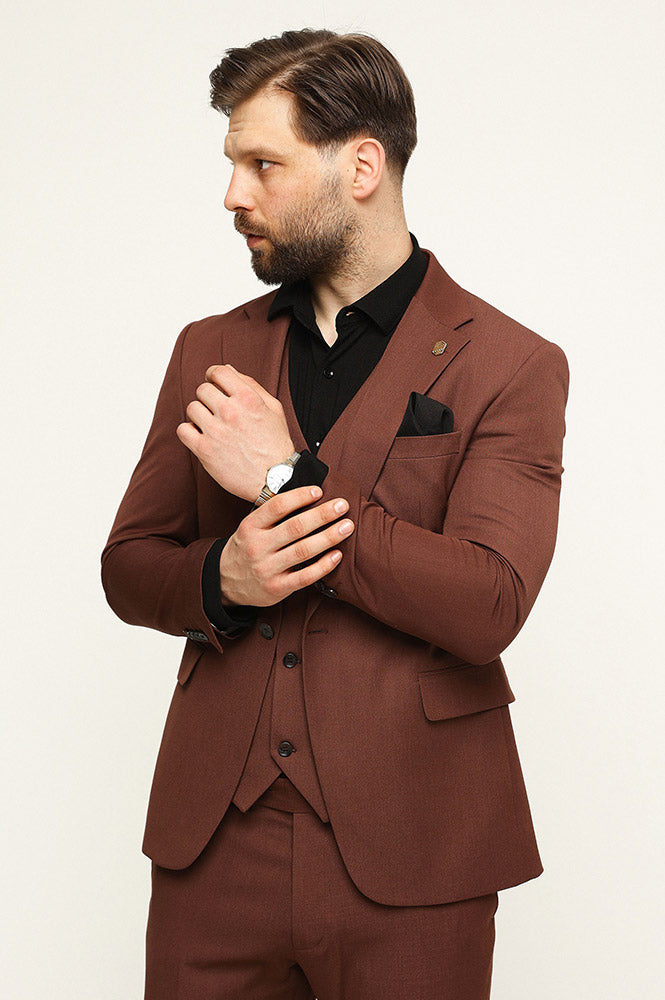 Fashion Men's 3 Pieces Flat Notch Lapel Tuxedos For Party (Blazer+vest+Pants) mens event wear