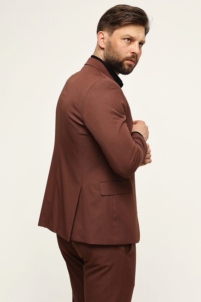 Fashion Men's 3 Pieces Flat Notch Lapel Tuxedos For Party (Blazer+vest+Pants) mens event wear