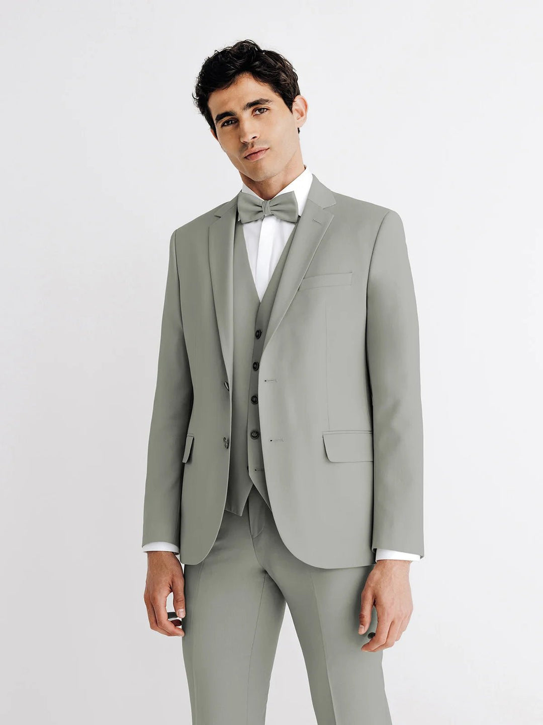 Fashion Men's 3 Pieces Flat Notch Lapel Tuxedos For Party (Blazer+vest+Pants) mens event wear