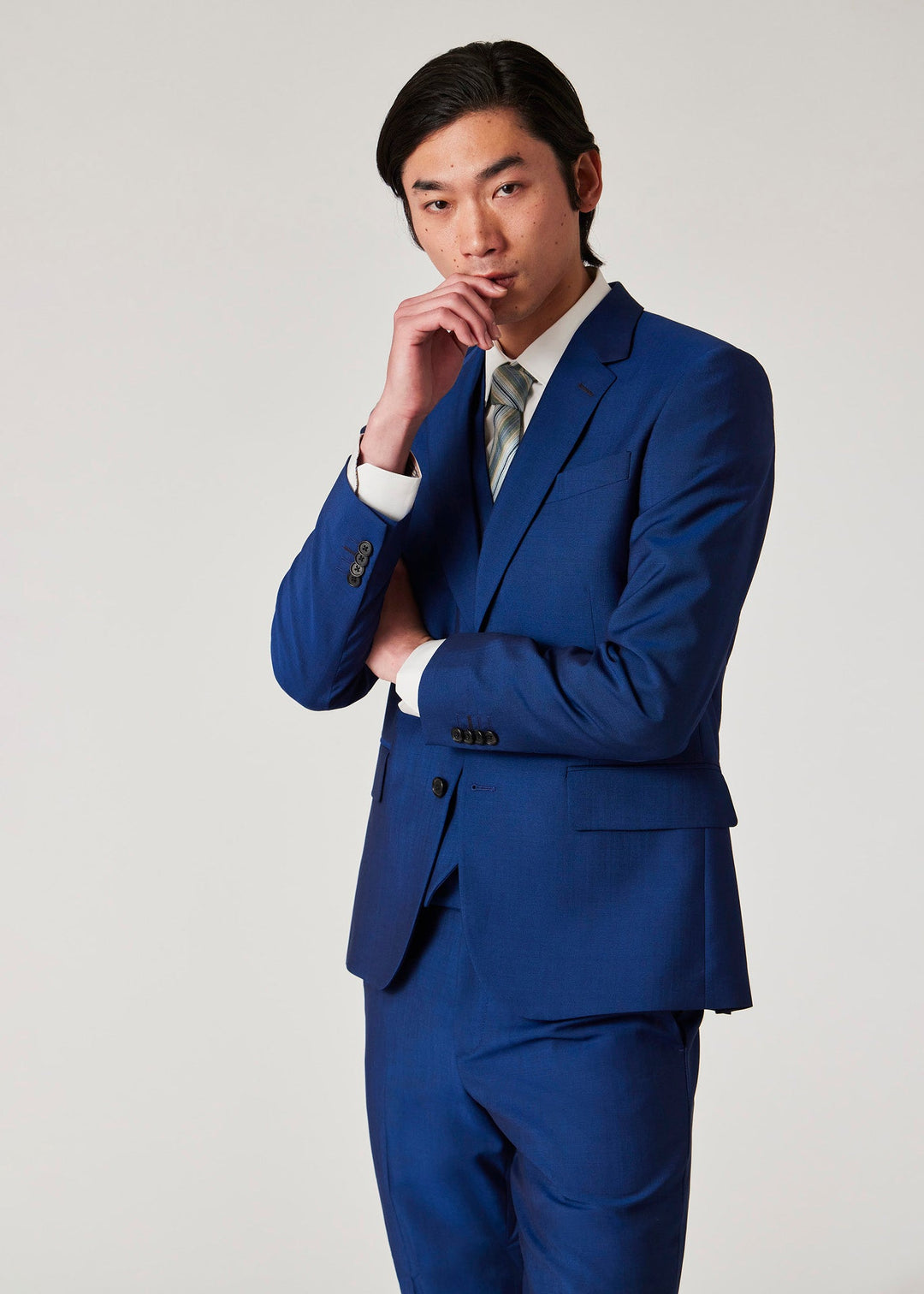 Fashion Men's 3 Pieces Flat Notch Lapel Tuxedos For Party (Blazer+vest+Pants) mens event wear