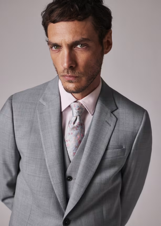 Fashion Men's 3 Pieces Flat Notch Lapel Tuxedos For Party (Blazer+vest+Pants) mens event wear