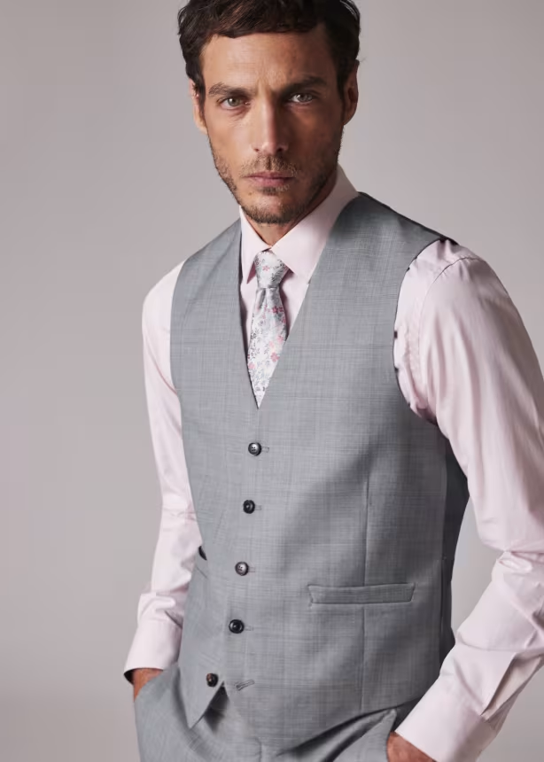 Fashion Men's 3 Pieces Flat Notch Lapel Tuxedos For Party (Blazer+vest+Pants) mens event wear